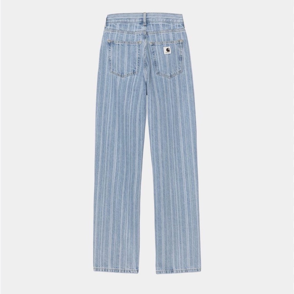 Carhartt WIP Women's Blue Striped Ryland Pant Size 32 NWOT